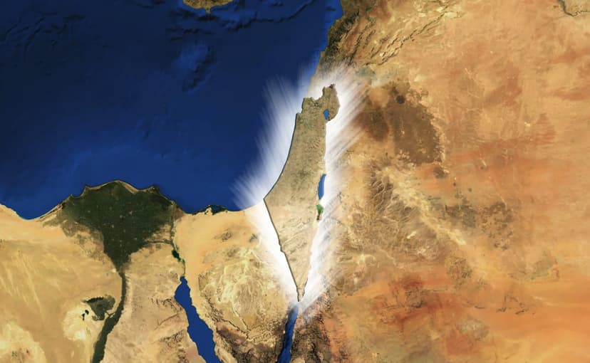 Mapa de Israel - O território nacional israelense
